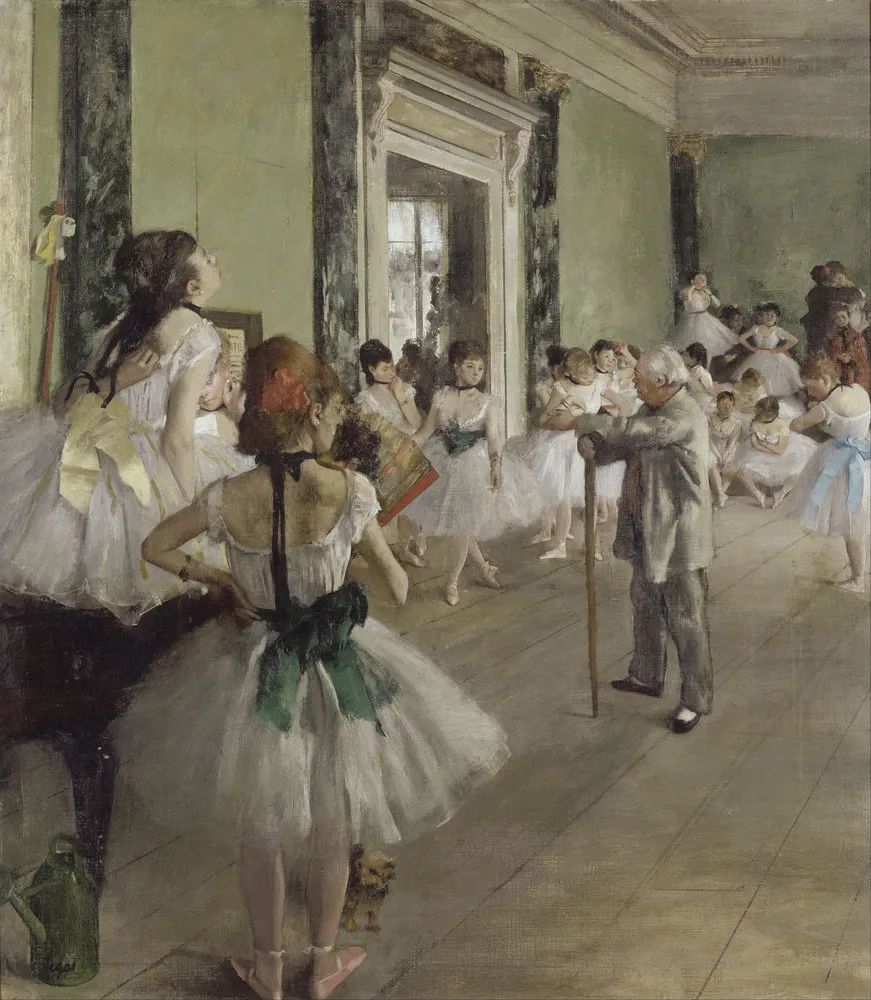 La classe de danse par Edgar Degas, 1873-1876