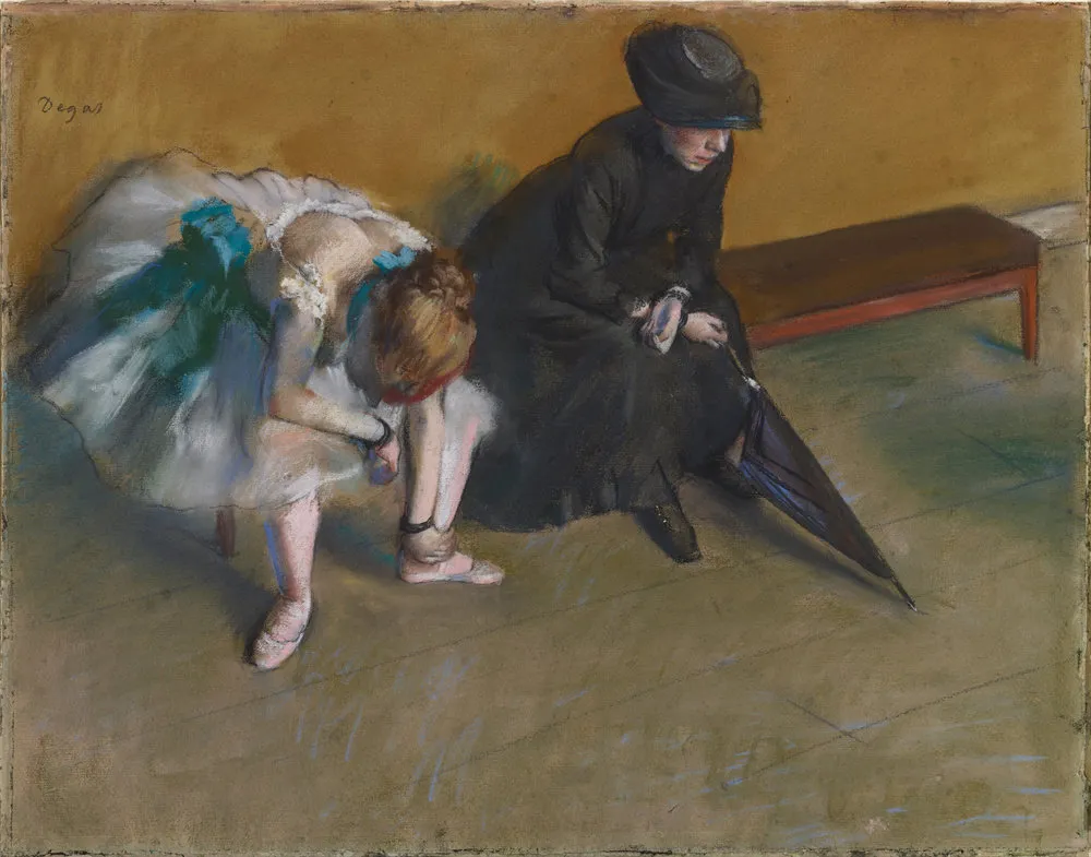 En attente d'Edgar Degas, pastel, 1880