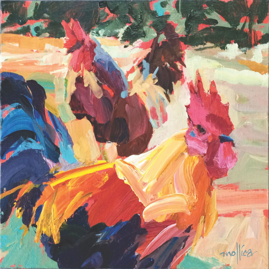 Chickadeaux di Patti Mollica / Painting Composition Tips/Artists Network