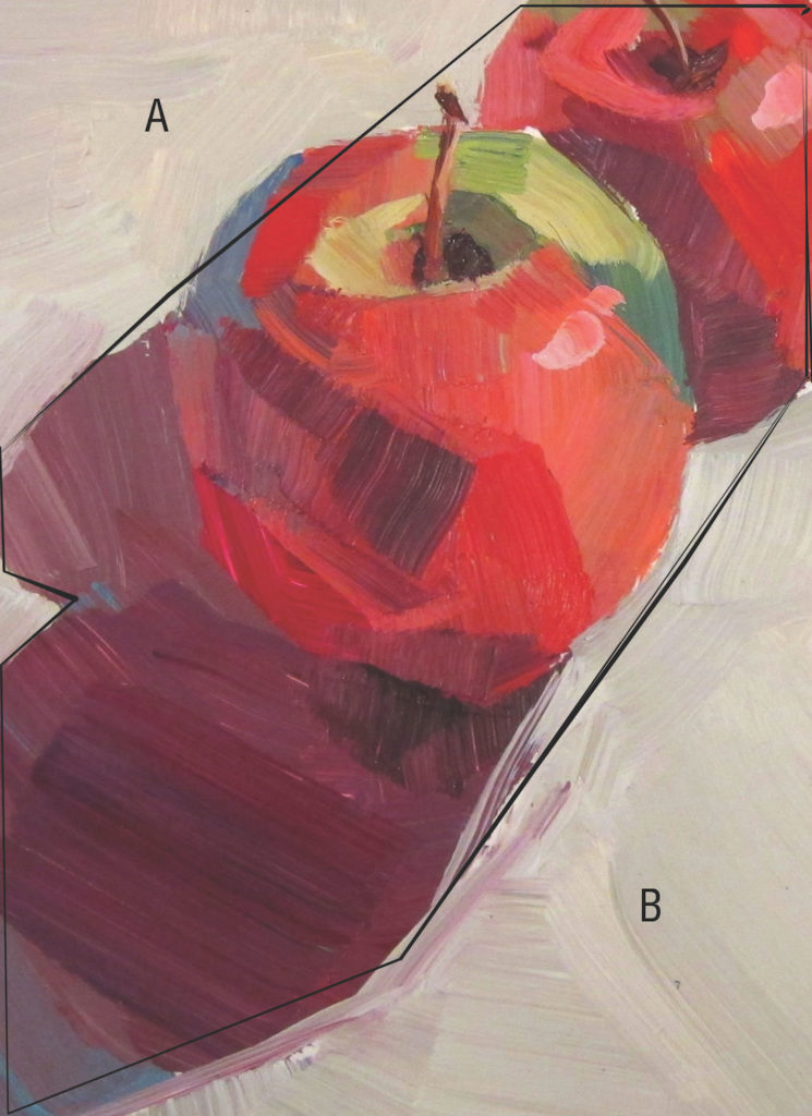 Buen ejemplo de composición de cultivos de Patti Mollica / Consejos de Composición de Pintura para Principiantes | Red de Artistas