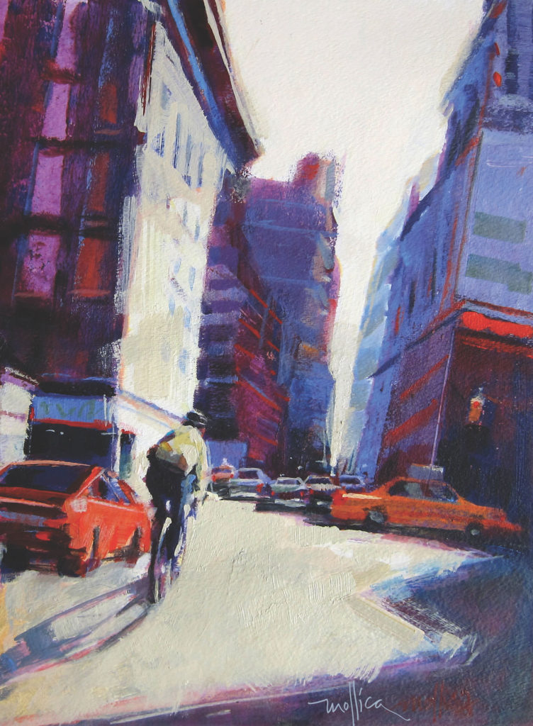 Zig Zag Through Midtown by Patti Mollica / Painting Composition Tips / Artists Network